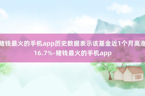 赌钱最火的手机app历史数据表示该基金近1个月高涨16.7%-赌钱最火的手机app