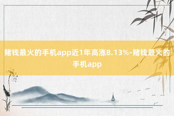 赌钱最火的手机app近1年高涨8.13%-赌钱最火的手机app