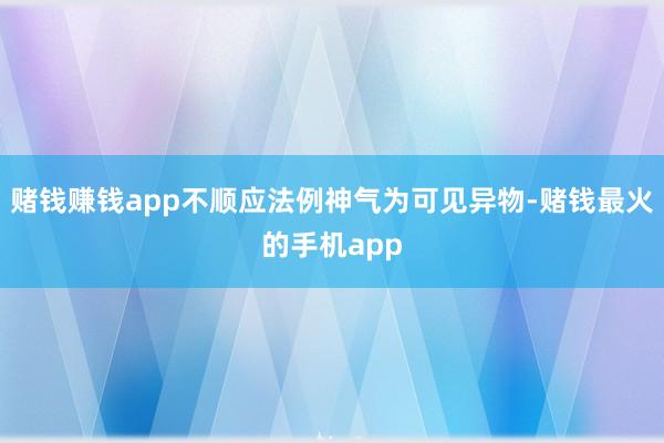 赌钱赚钱app不顺应法例神气为可见异物-赌钱最火的手机app