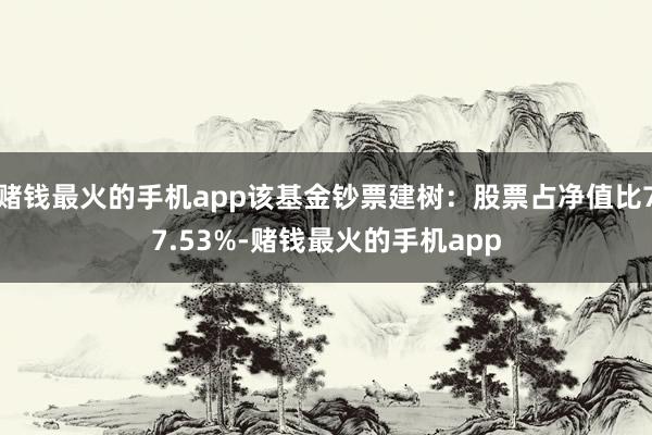 赌钱最火的手机app该基金钞票建树：股票占净值比77.53%-赌钱最火的手机app